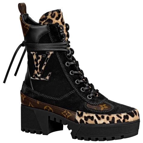 louis vuitton cheetah boots|Louis Vuitton laureate platform.